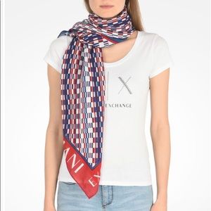 Armani Exchange geometric print scarf